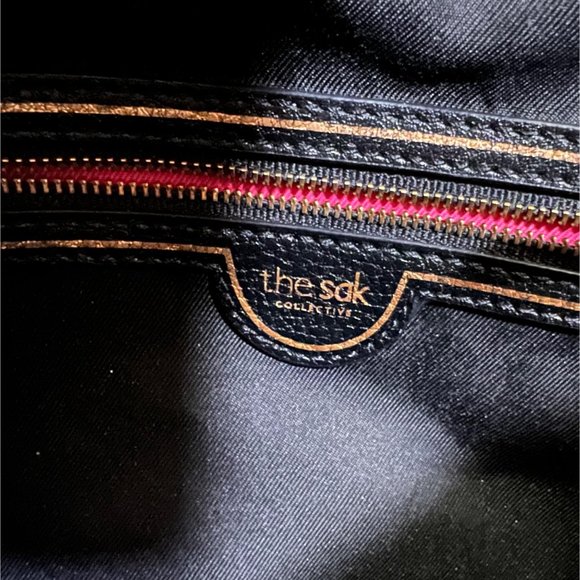 Vintage THE SAK COLLECTIVE Yellow Leather Hobo Shoulder Bag - Picture 9 of 16